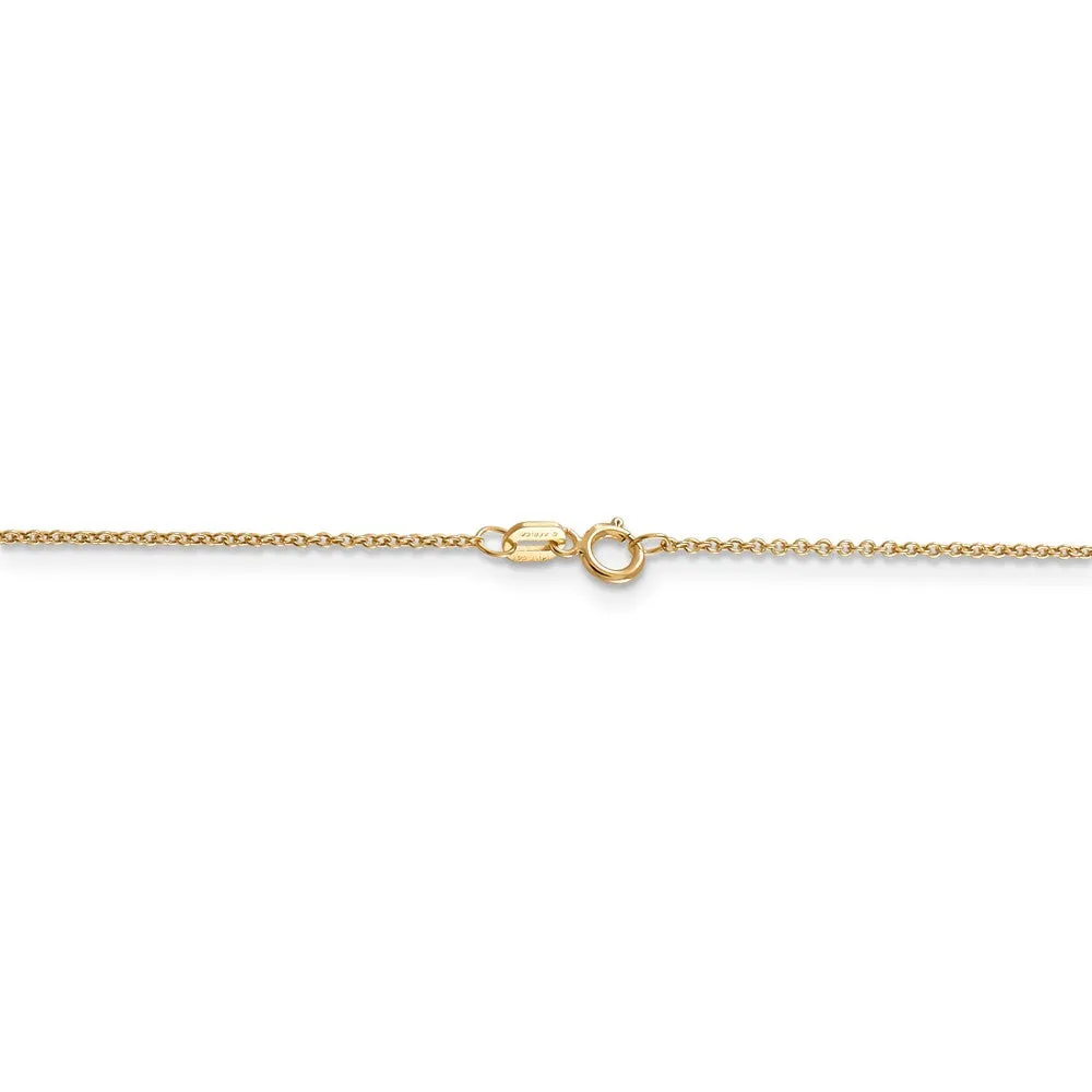 14k Yellow Gold, Christmas Tree Necklace