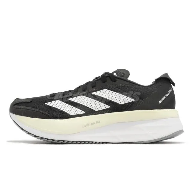 Adidas adizero boston 11 w black white women road running marathon shoes gx6657