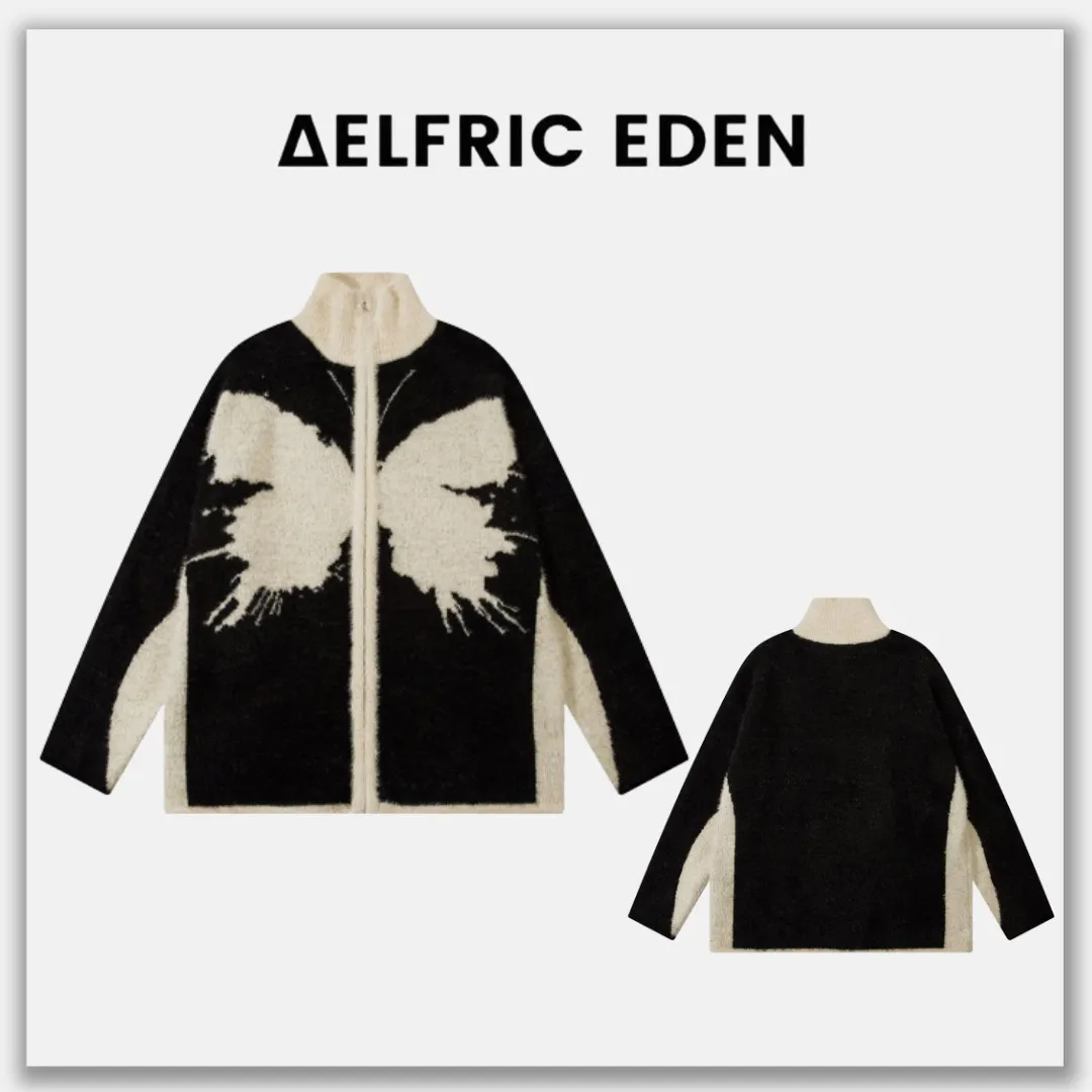 Aelfric Eden  |Unisex Street Style Plain Oversized Cardigans