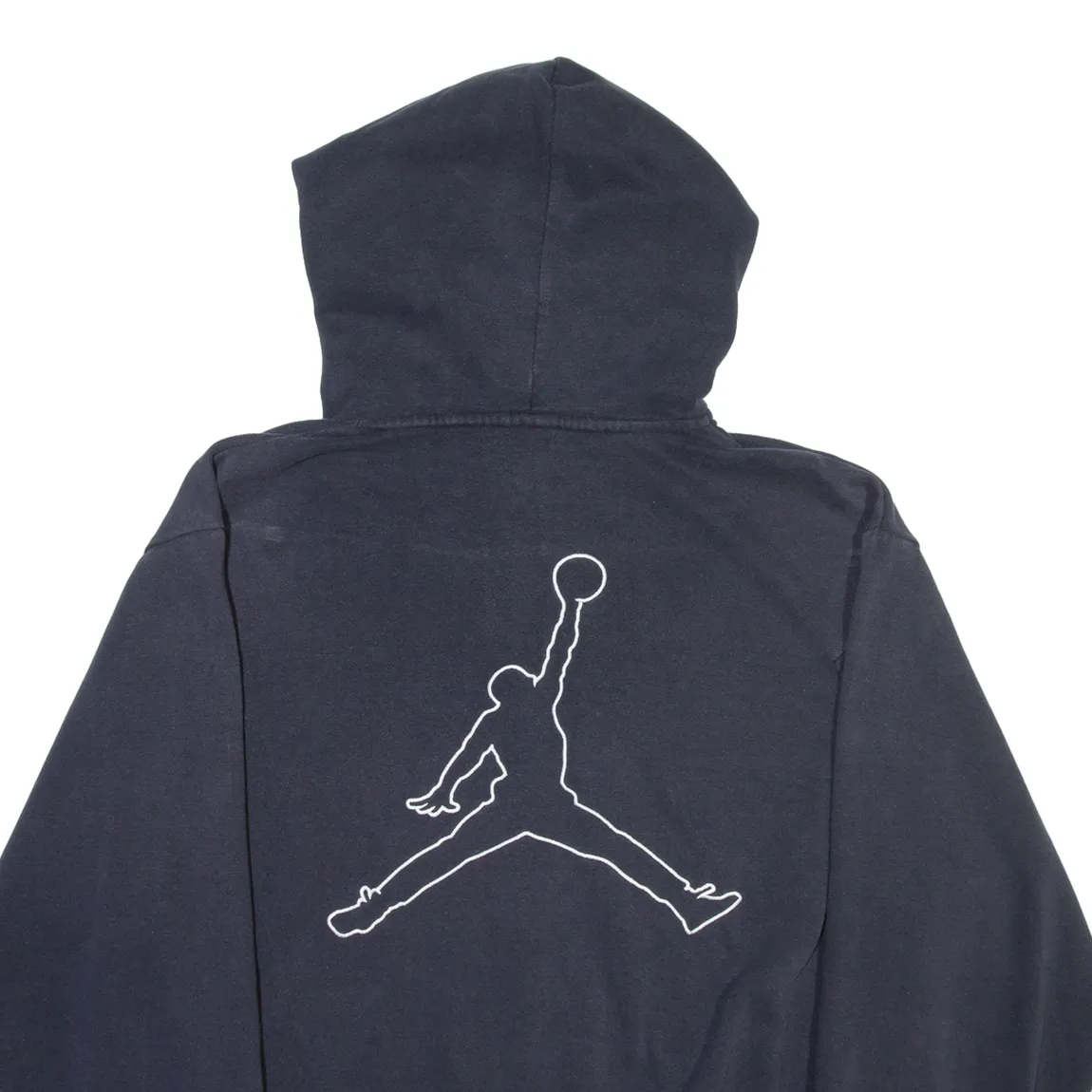 AIR JORDAN Mens Blue Hoodie Full Zip M