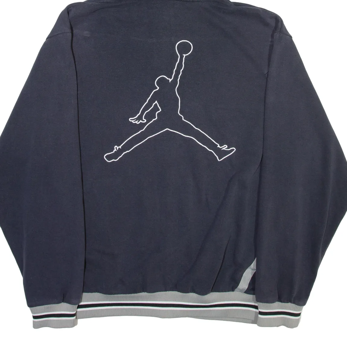 AIR JORDAN Mens Blue Hoodie Full Zip M