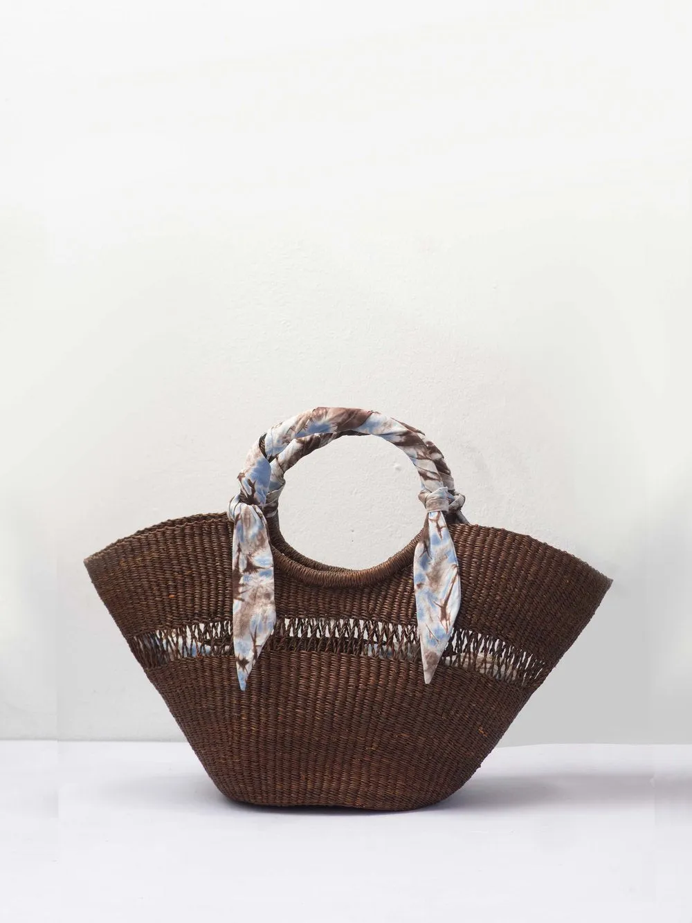 AKETEKETE Woven Butterfly Tote Bag - Medium