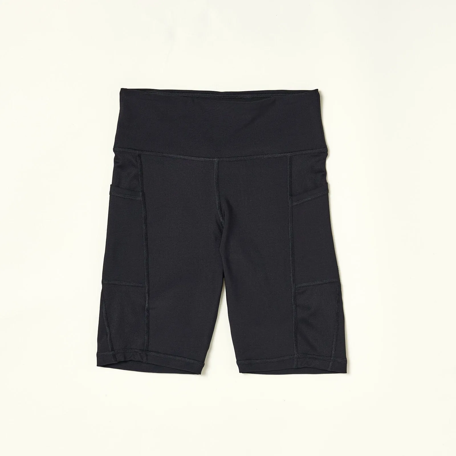 ALAMAE Women's Over-Time Recycled Poly Biker Shorts in Black