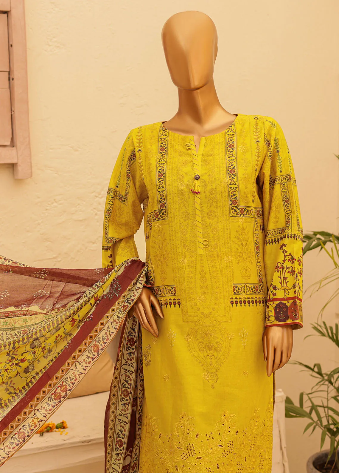 Anmol By HZ Textile Chikankari Embroidered Lawn Unstitched 3 Piece Suit - HZ24ACL ACE-2769