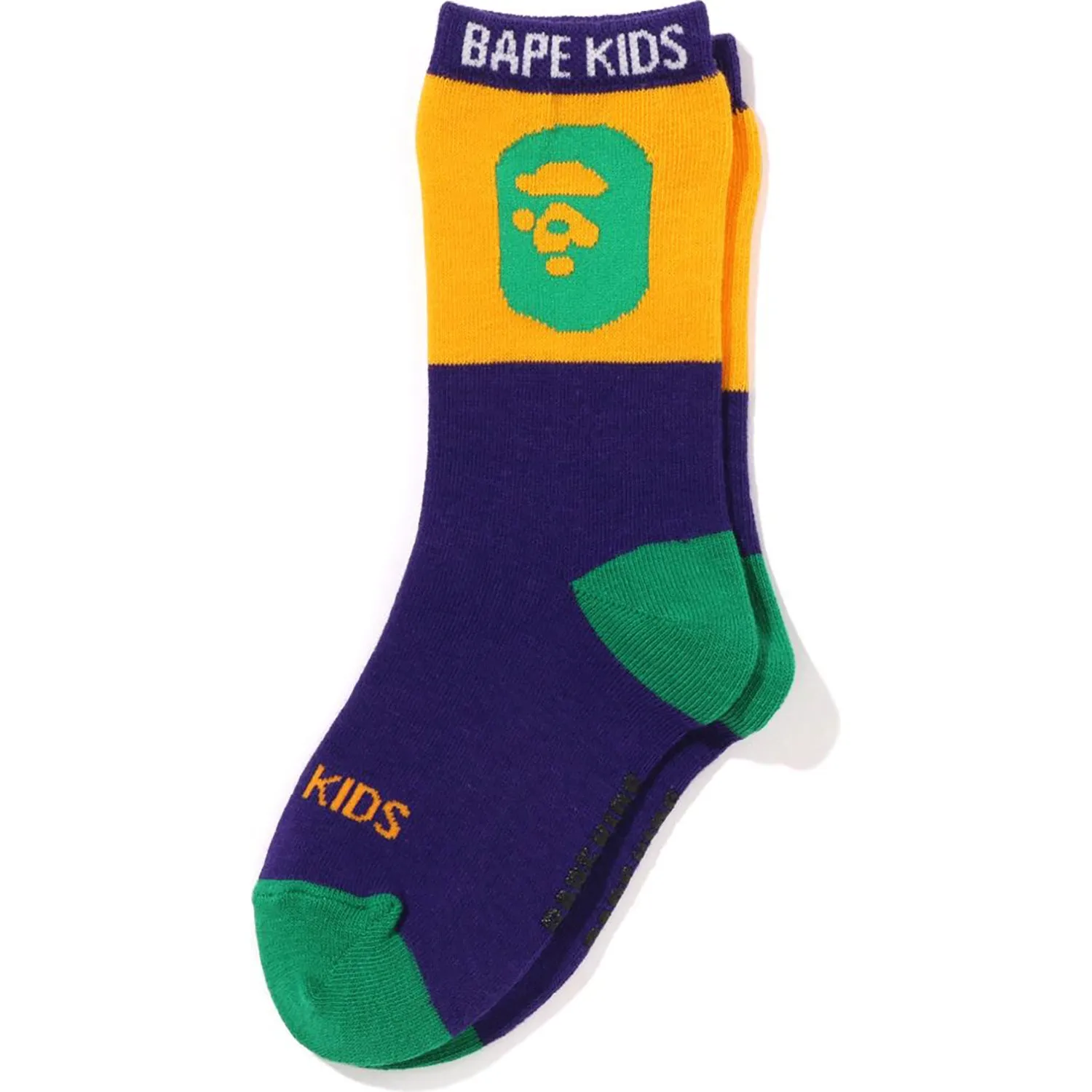 APE HEAD COLOR BLOCK SOCKS KIDS