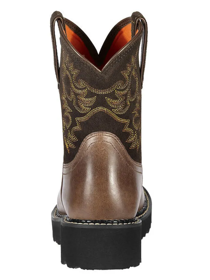 Ariat 10000824 Womens Western Fatbaby Round Toe Boots Brown Rebel