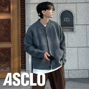 ASCLO  |Casual Style Unisex Street Style Bi-color Long Sleeves