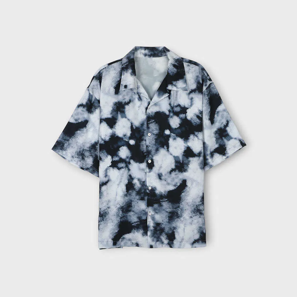 ASCLO  |Unisex Street Style Tie-dye Short Sleeves Oversized Shirts