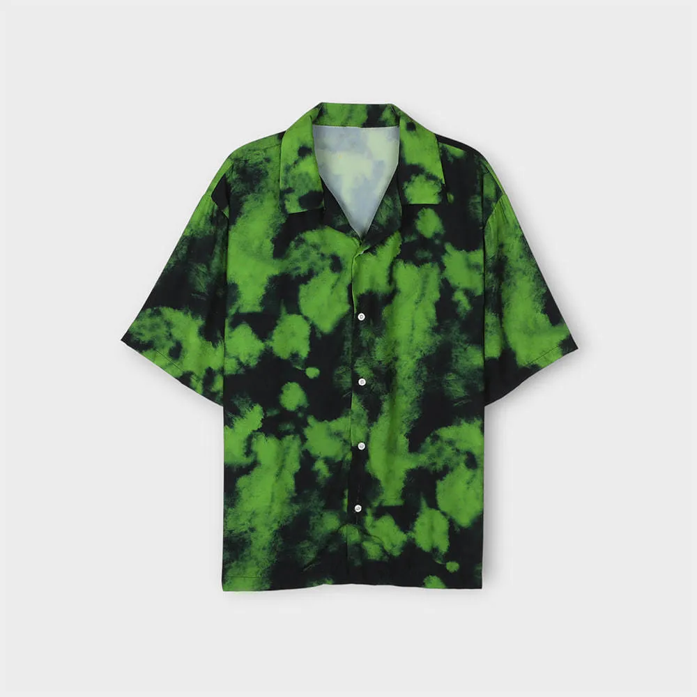 ASCLO  |Unisex Street Style Tie-dye Short Sleeves Oversized Shirts