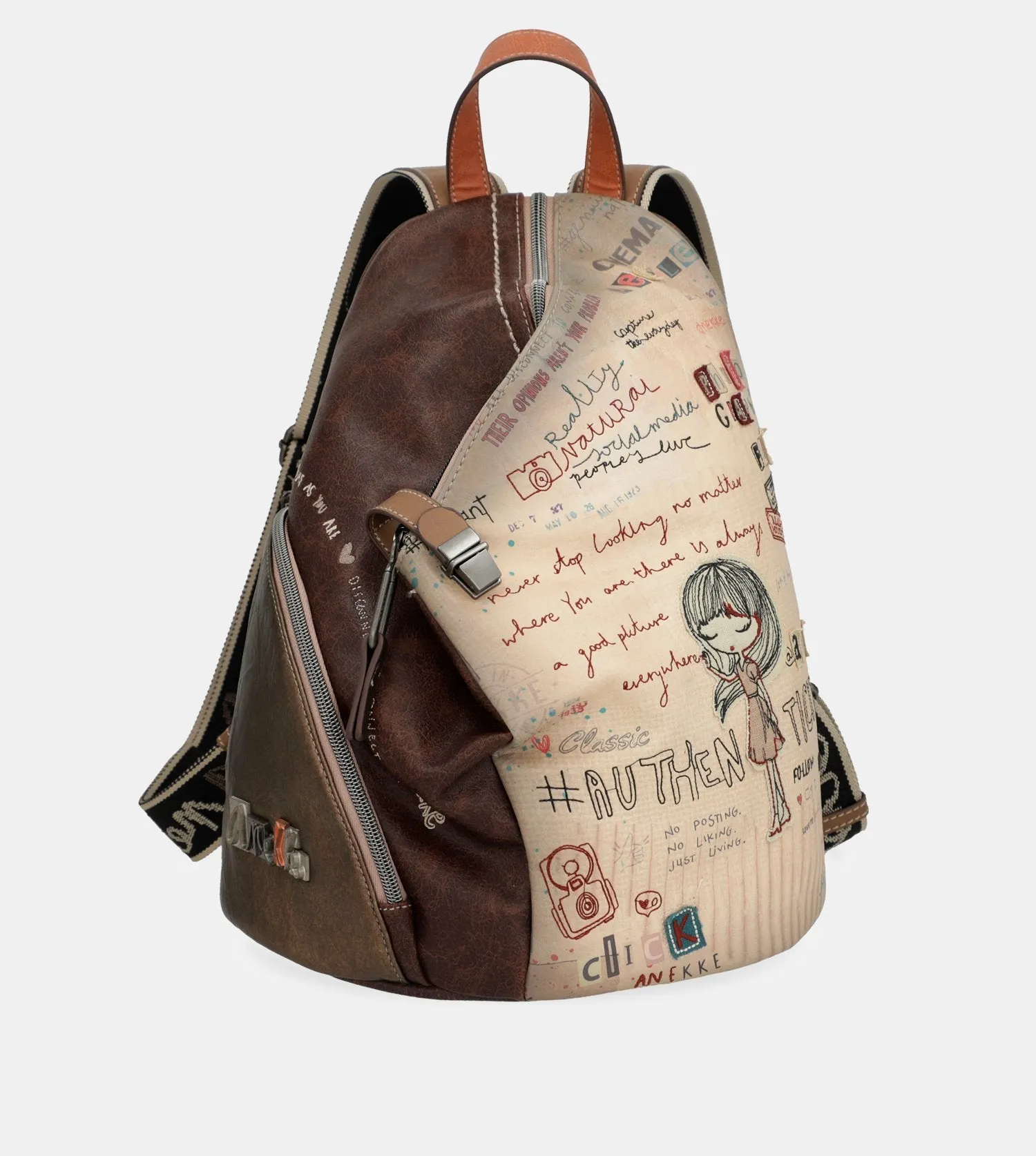 Authenticity teardrop shape backpack