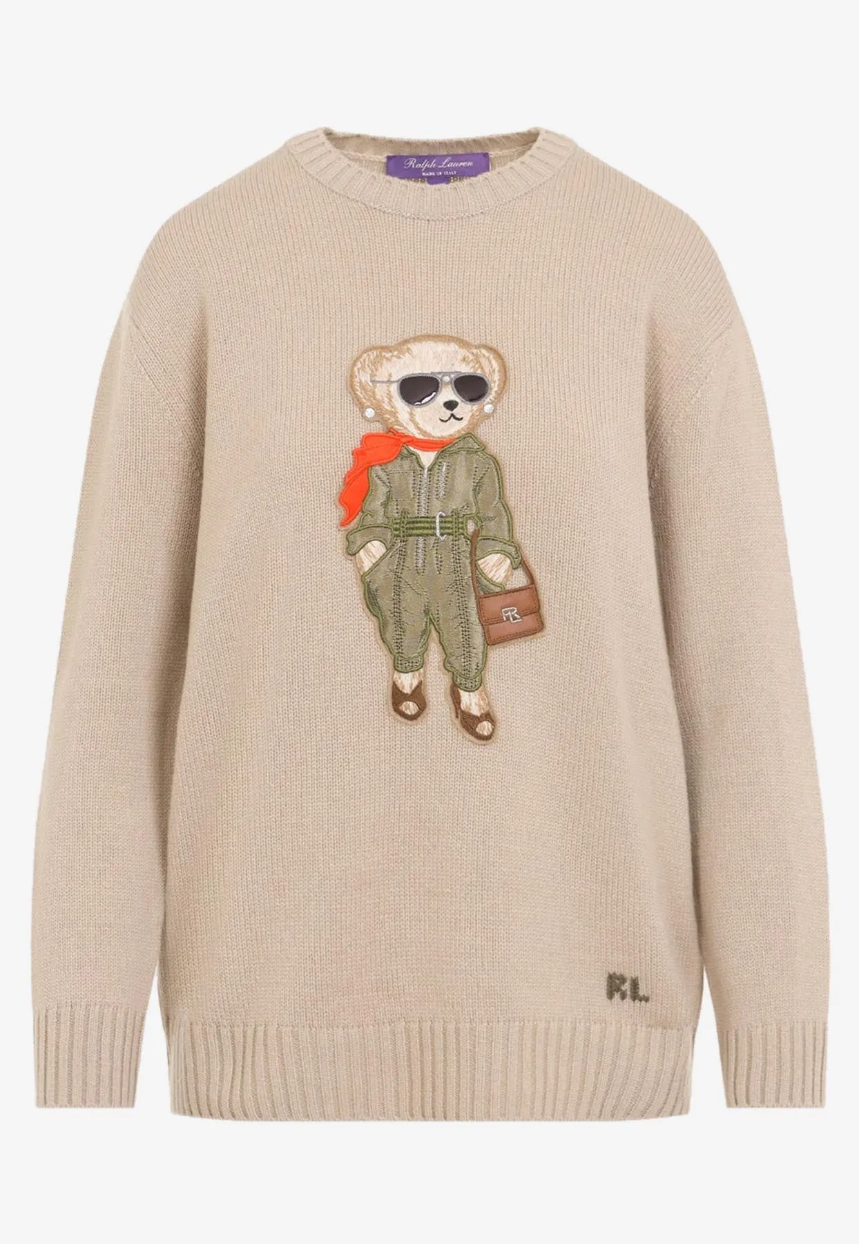 Aviator Bear Cashmere Sweater