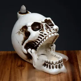 Backflow Incense Burner - Skull with Open Mouth SK347