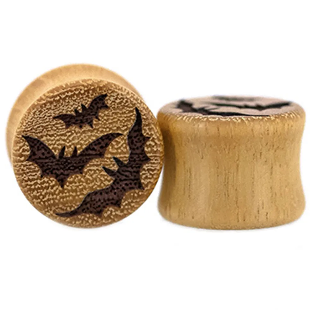 Bat Wood Plugs