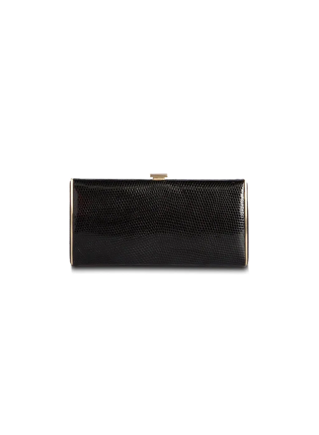 Box Wallet, Black Lizard