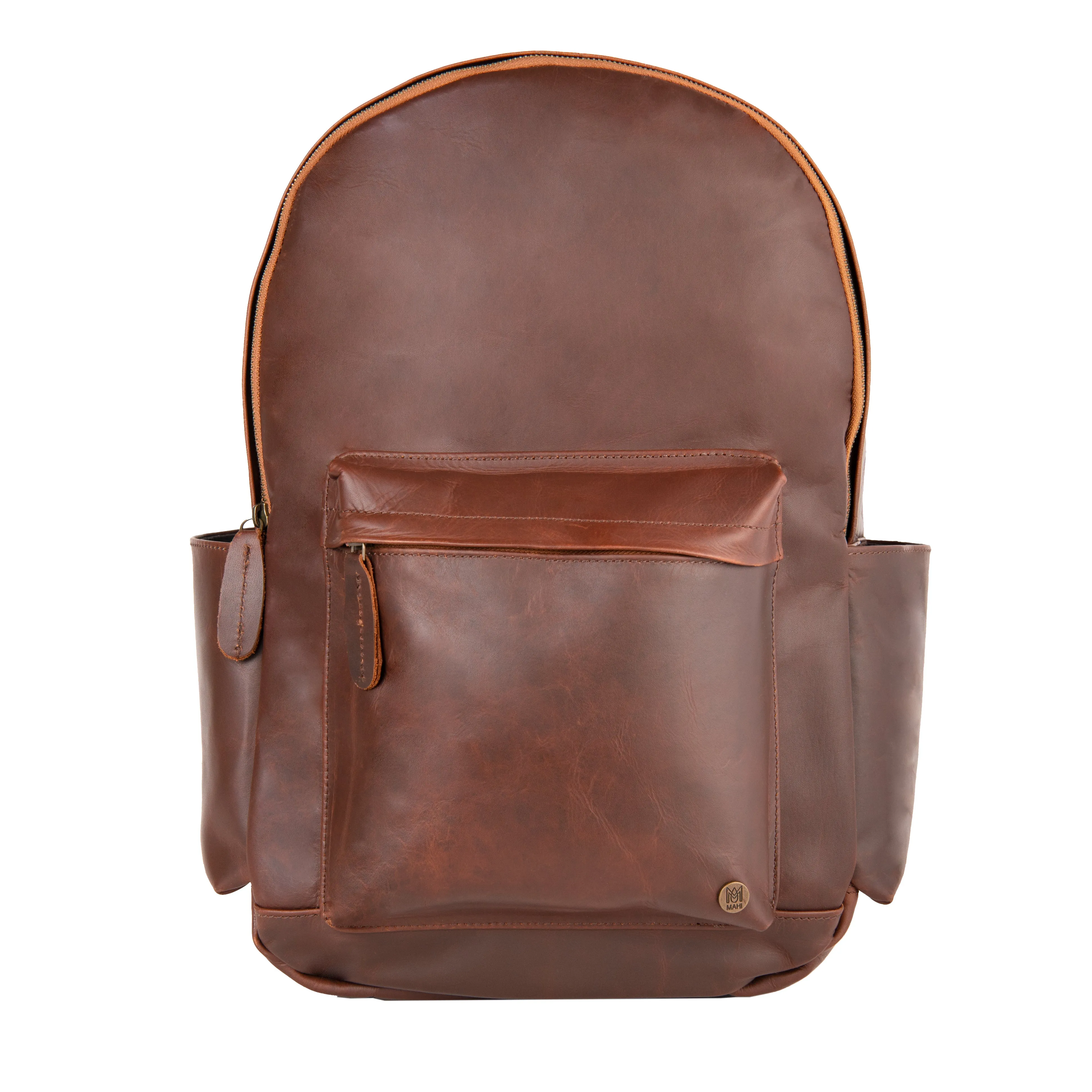 Branded Leather Backpack