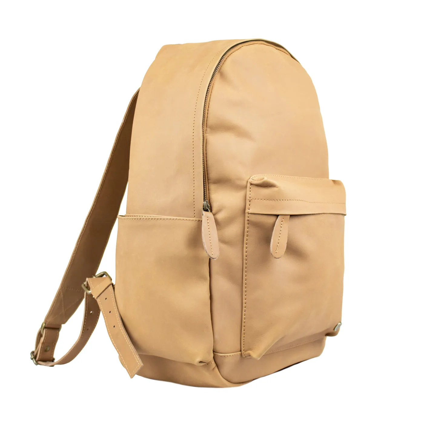 Branded Leather Backpack