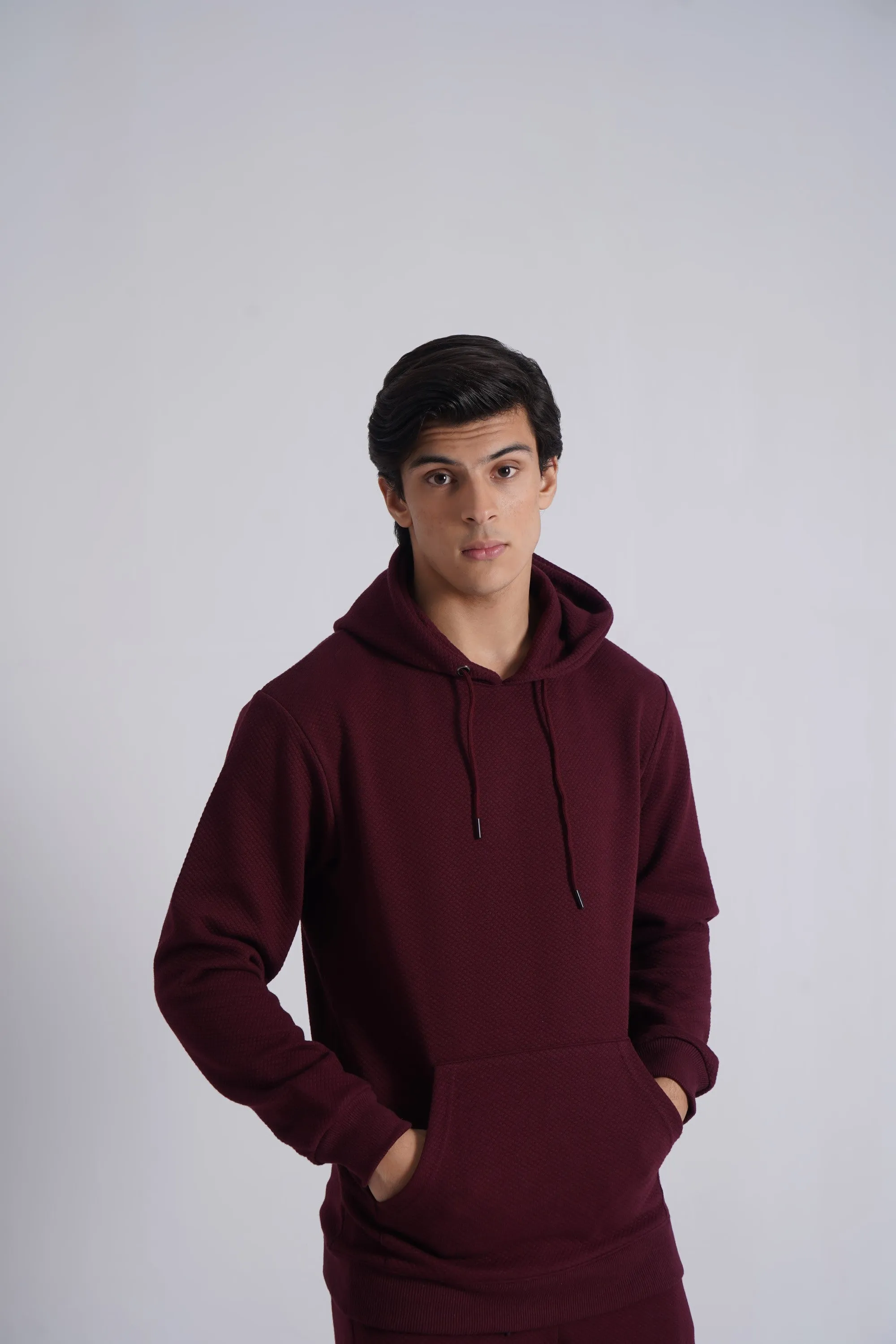 Burgundy Basic Hoodie