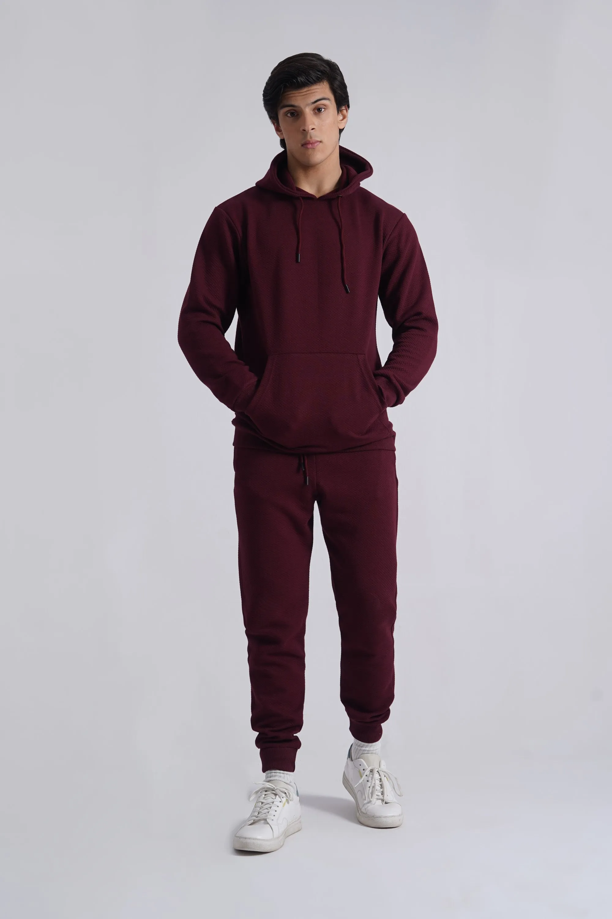 Burgundy Basic Hoodie