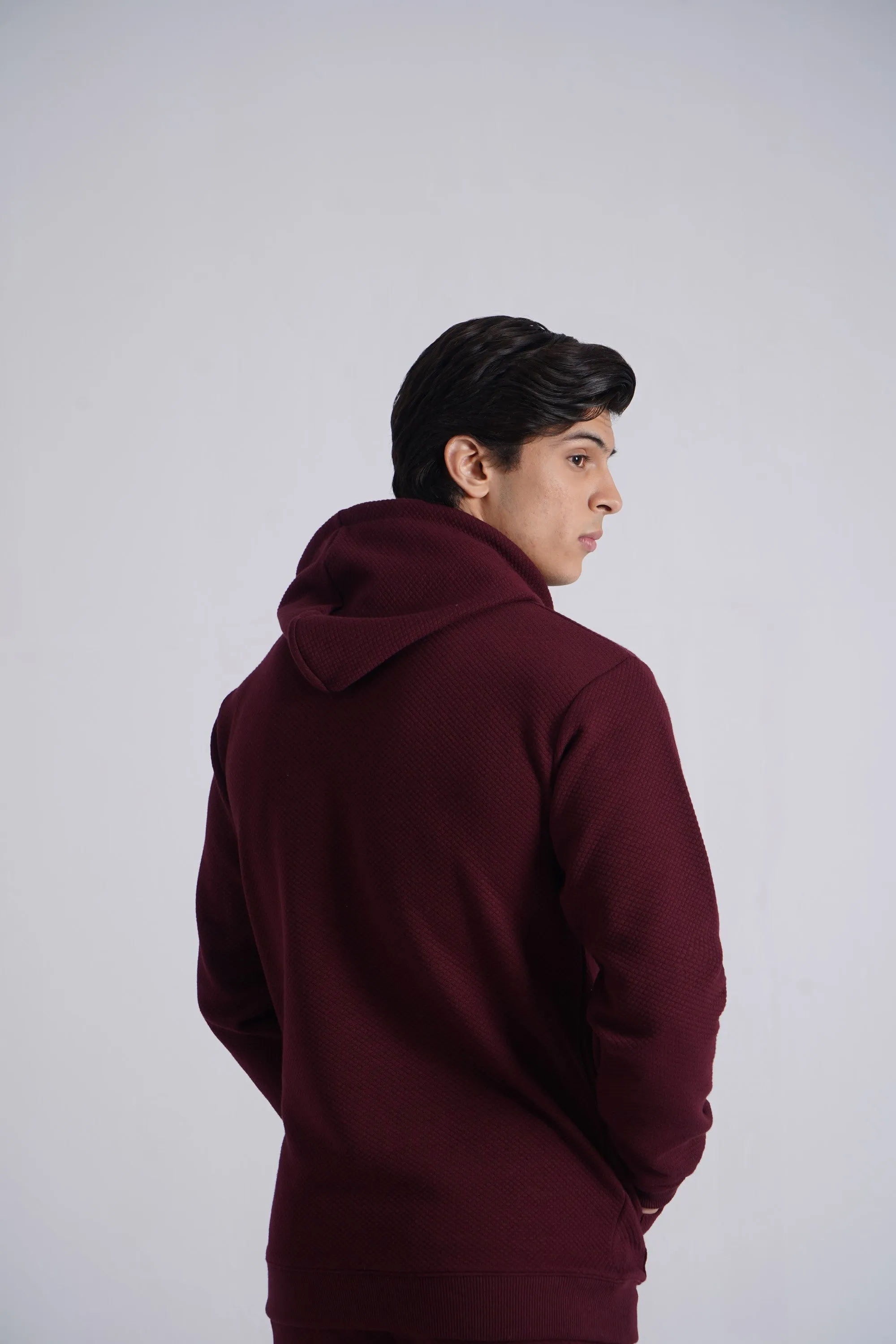 Burgundy Basic Hoodie