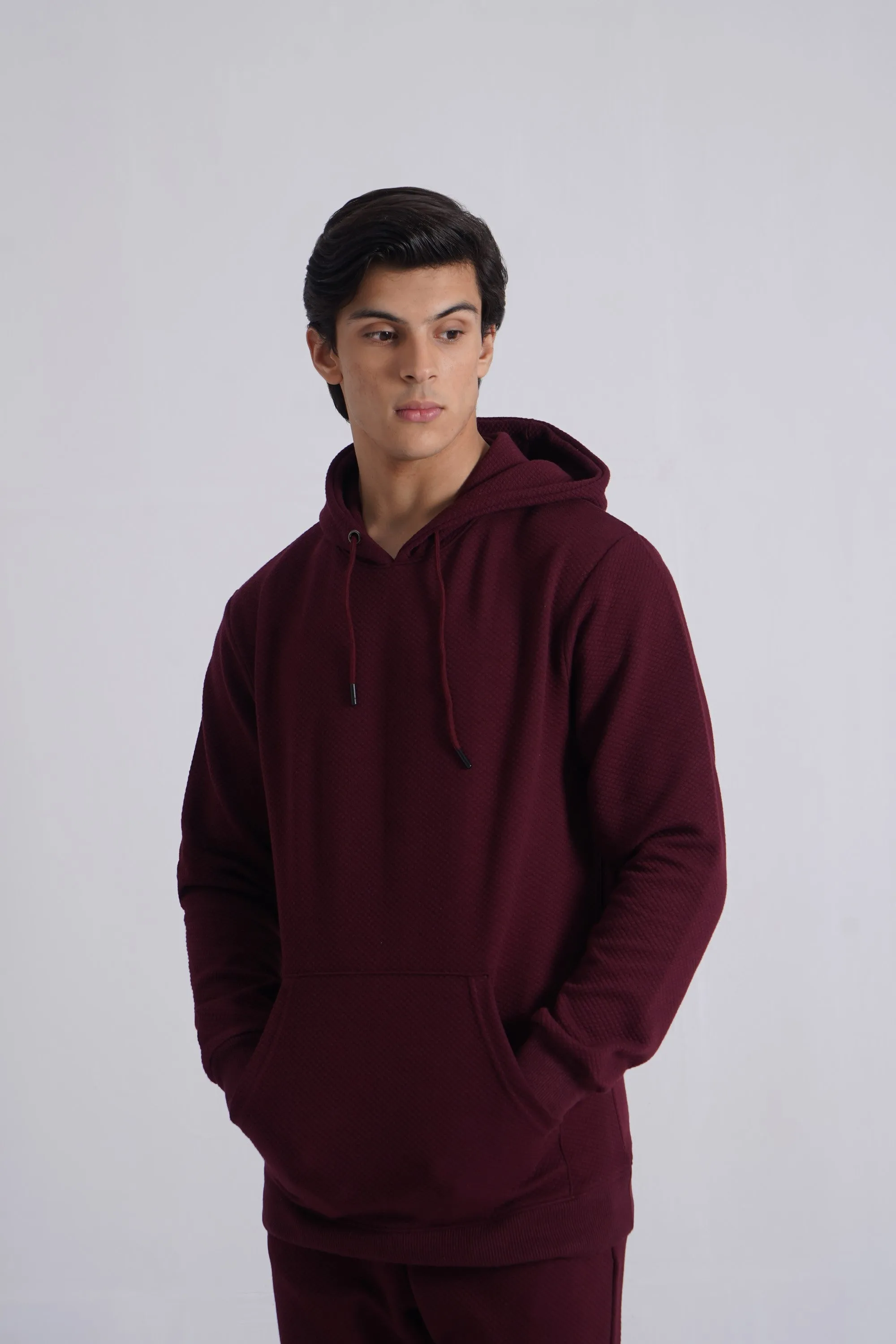 Burgundy Basic Hoodie