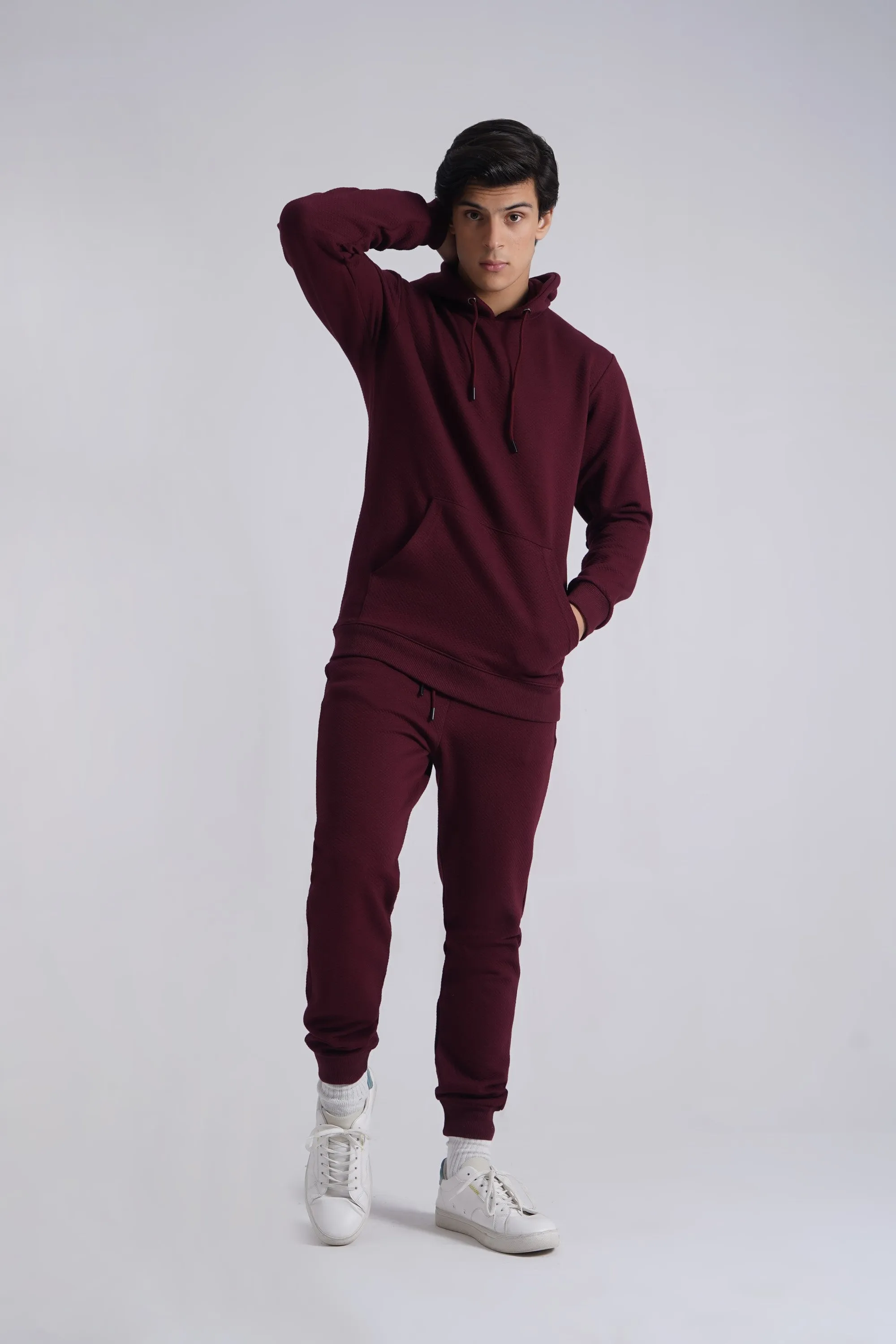 Burgundy Basic Hoodie