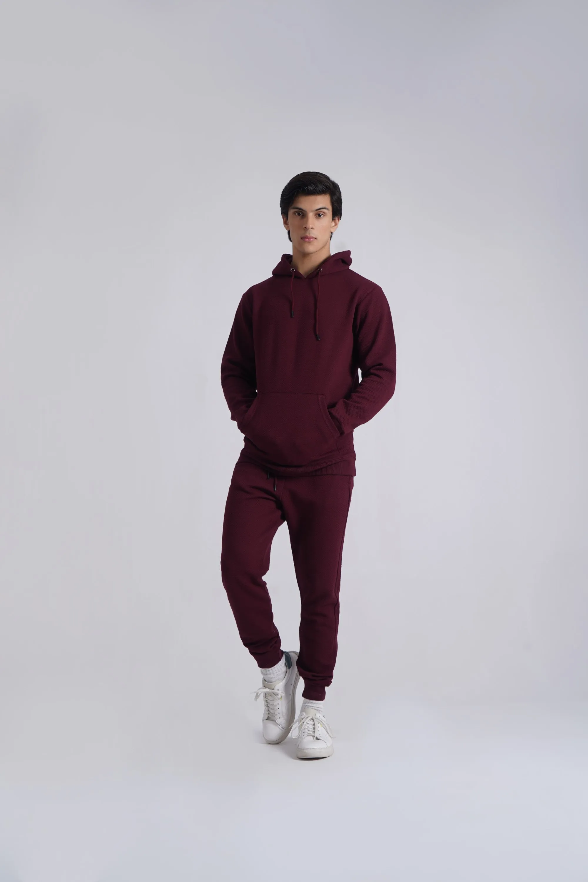 Burgundy Basic Hoodie