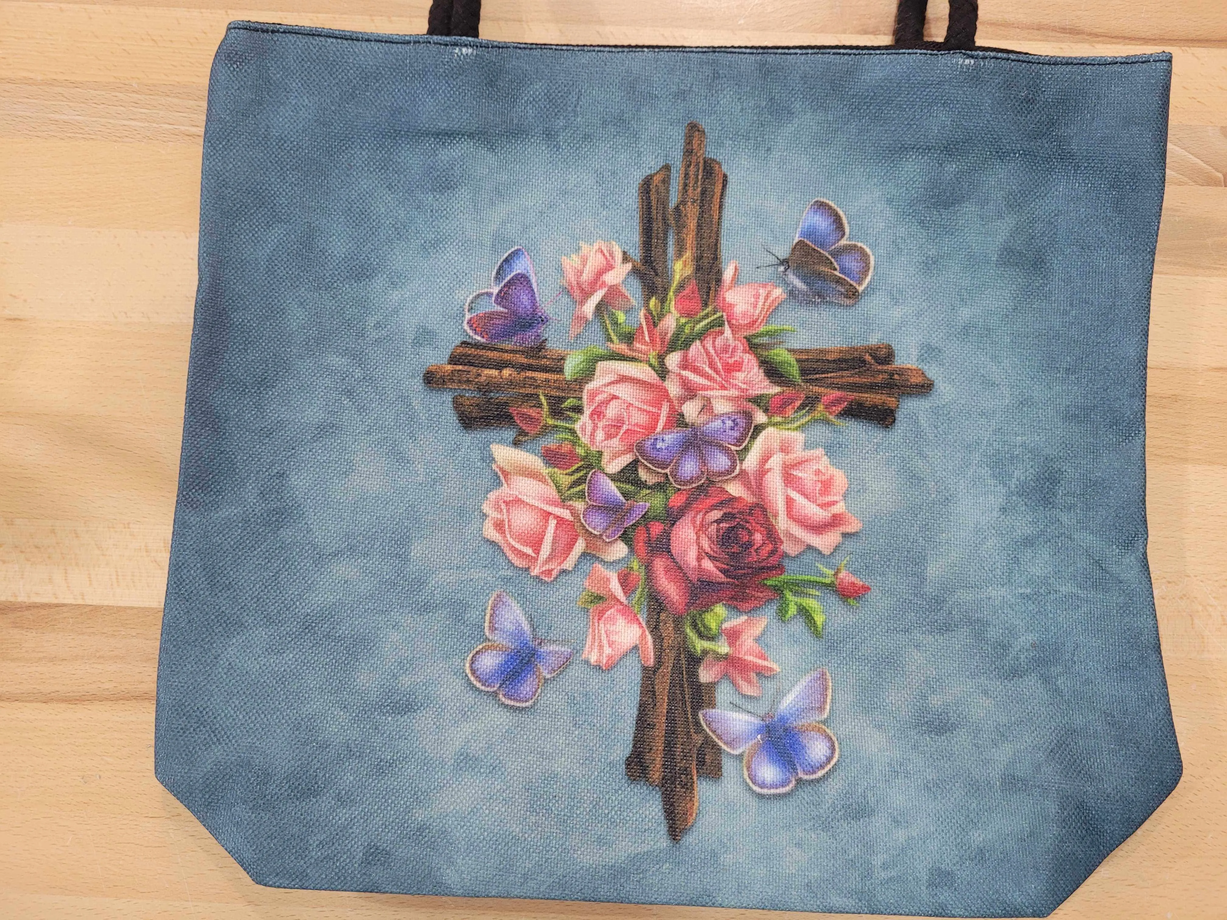 Butterfly Cross Tote Bag