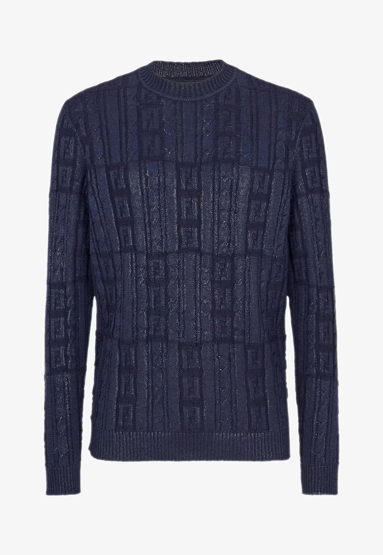 Cable Knit FF Jacquard Sweater