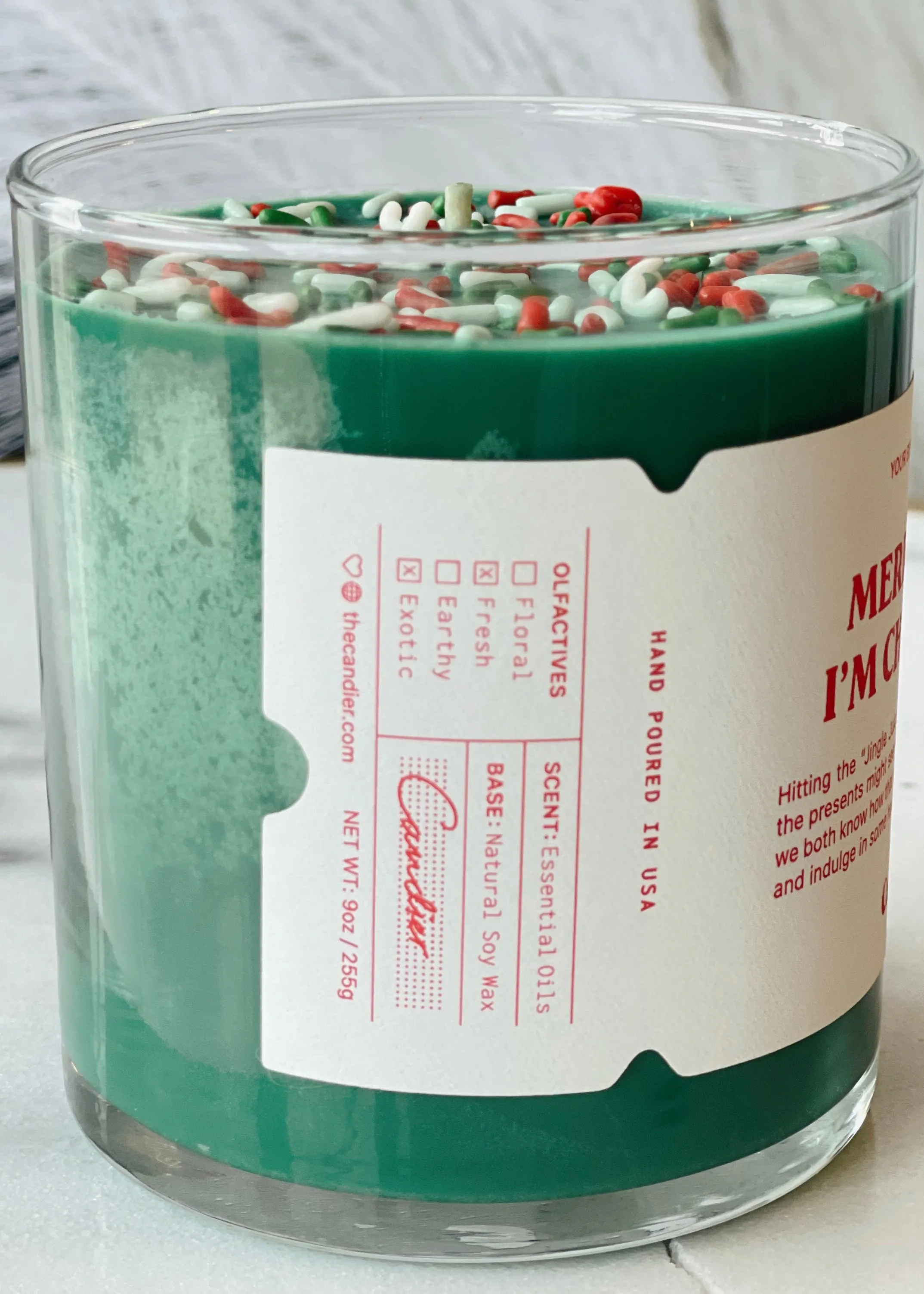 Candier Christmas Candle | Merry Tipsy