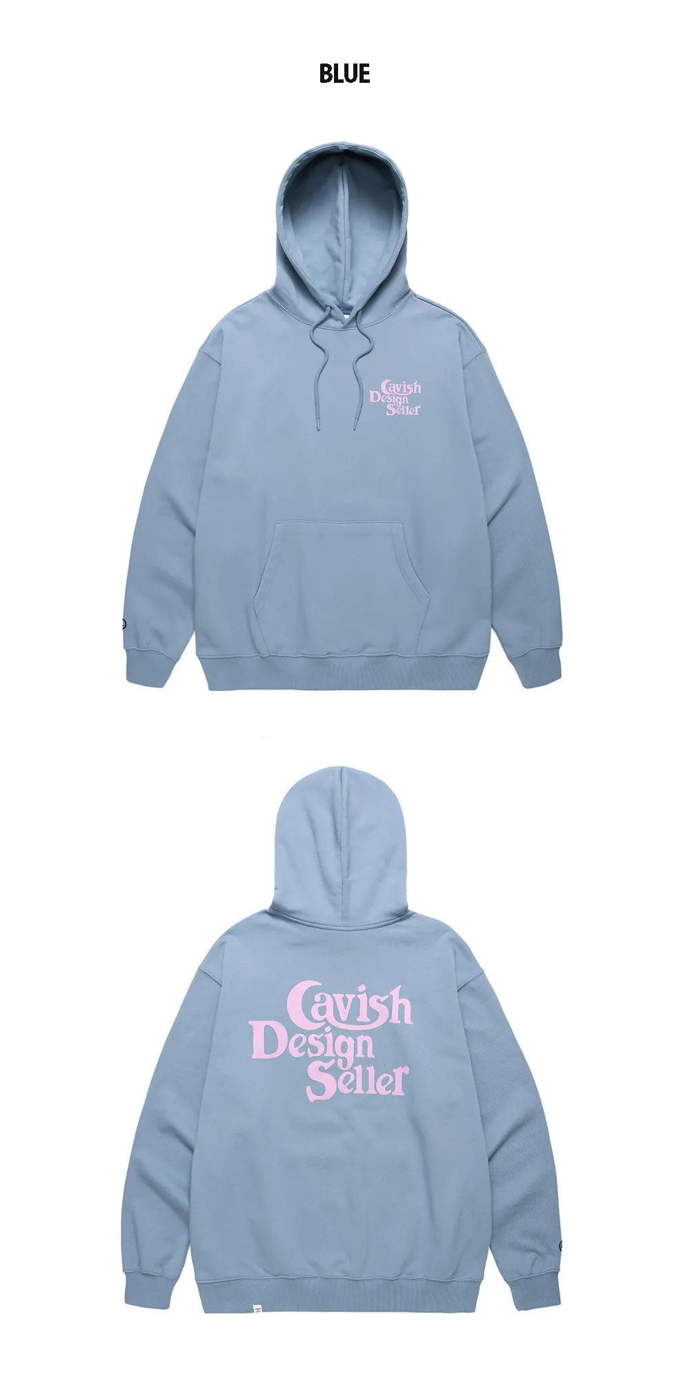 CAVISH  |Unisex Long Sleeves Plain Cotton Oversized Sweatshirts