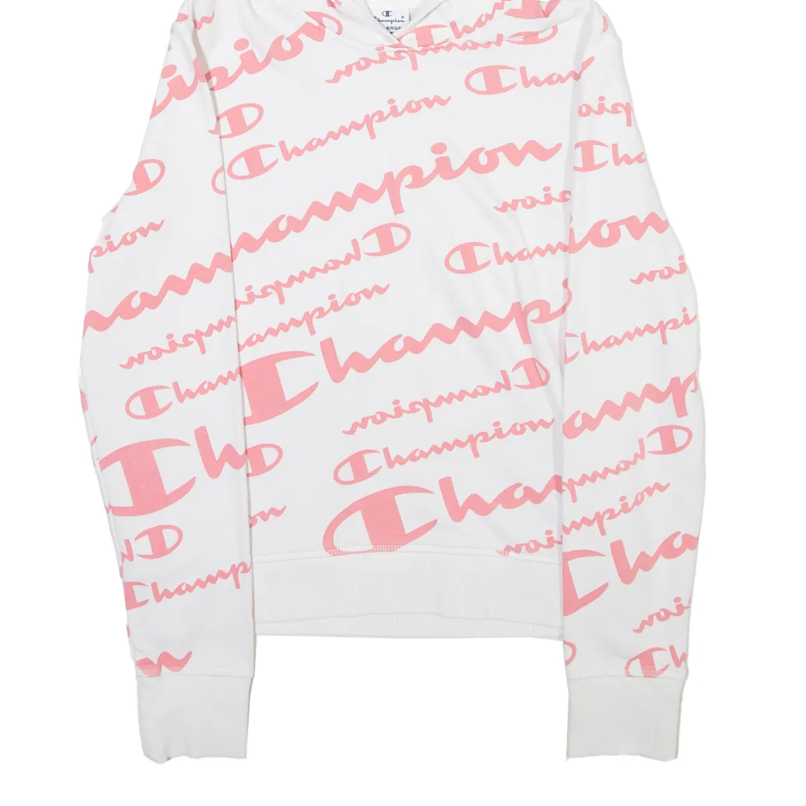 CHAMPION Girls White Hoodie XL