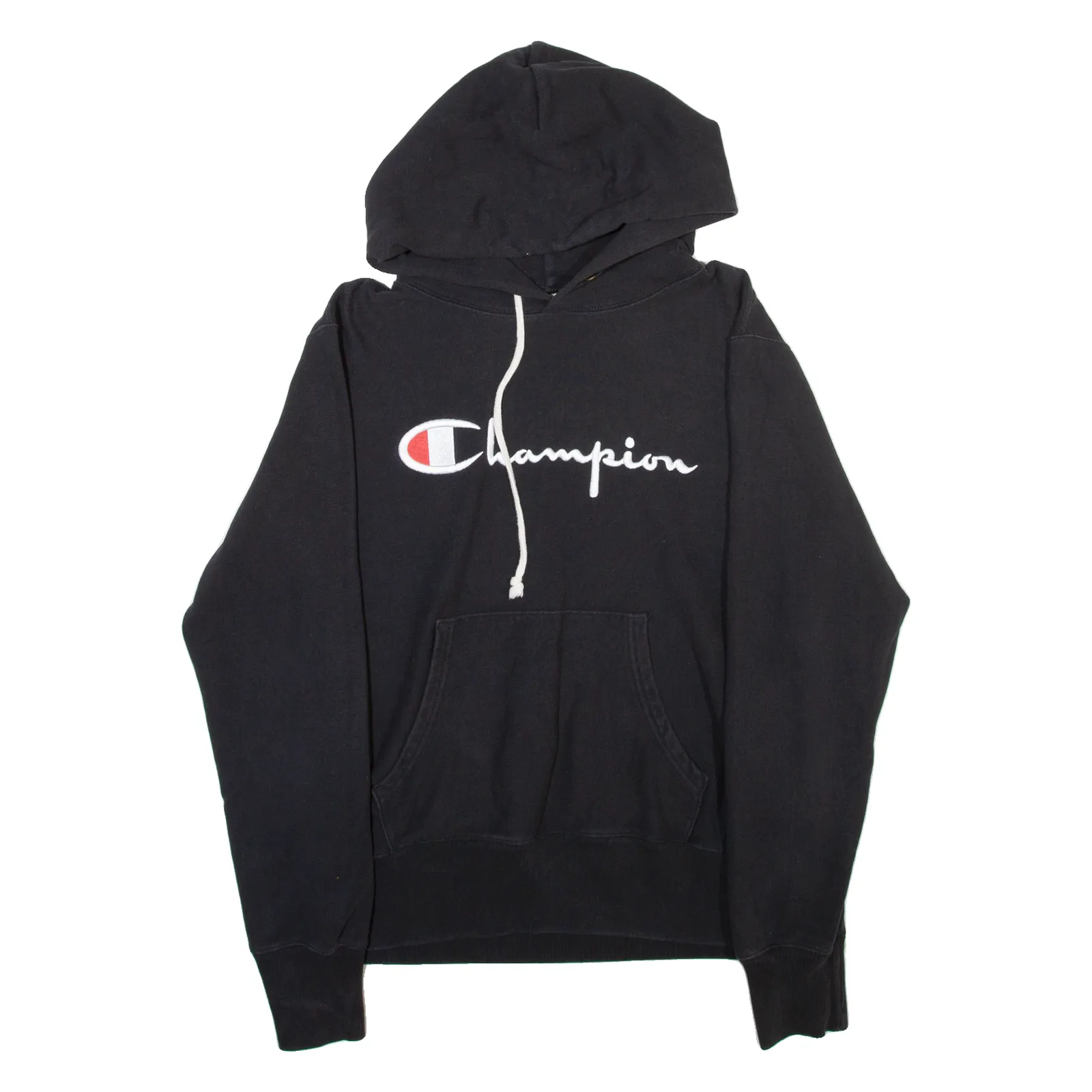 CHAMPION Mens Black Hoodie L