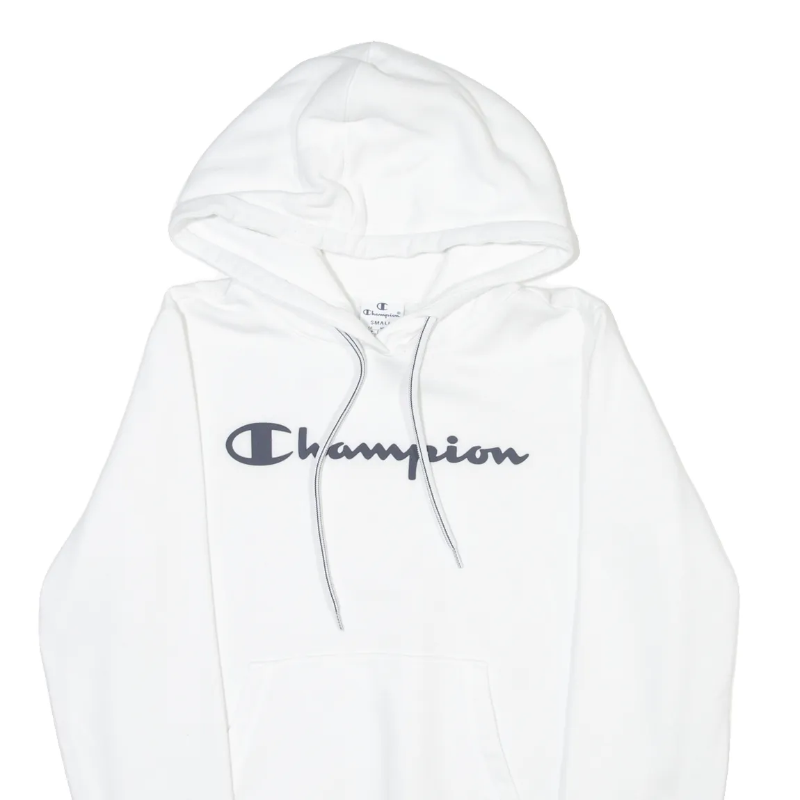 CHAMPION Mens White Hoodie S