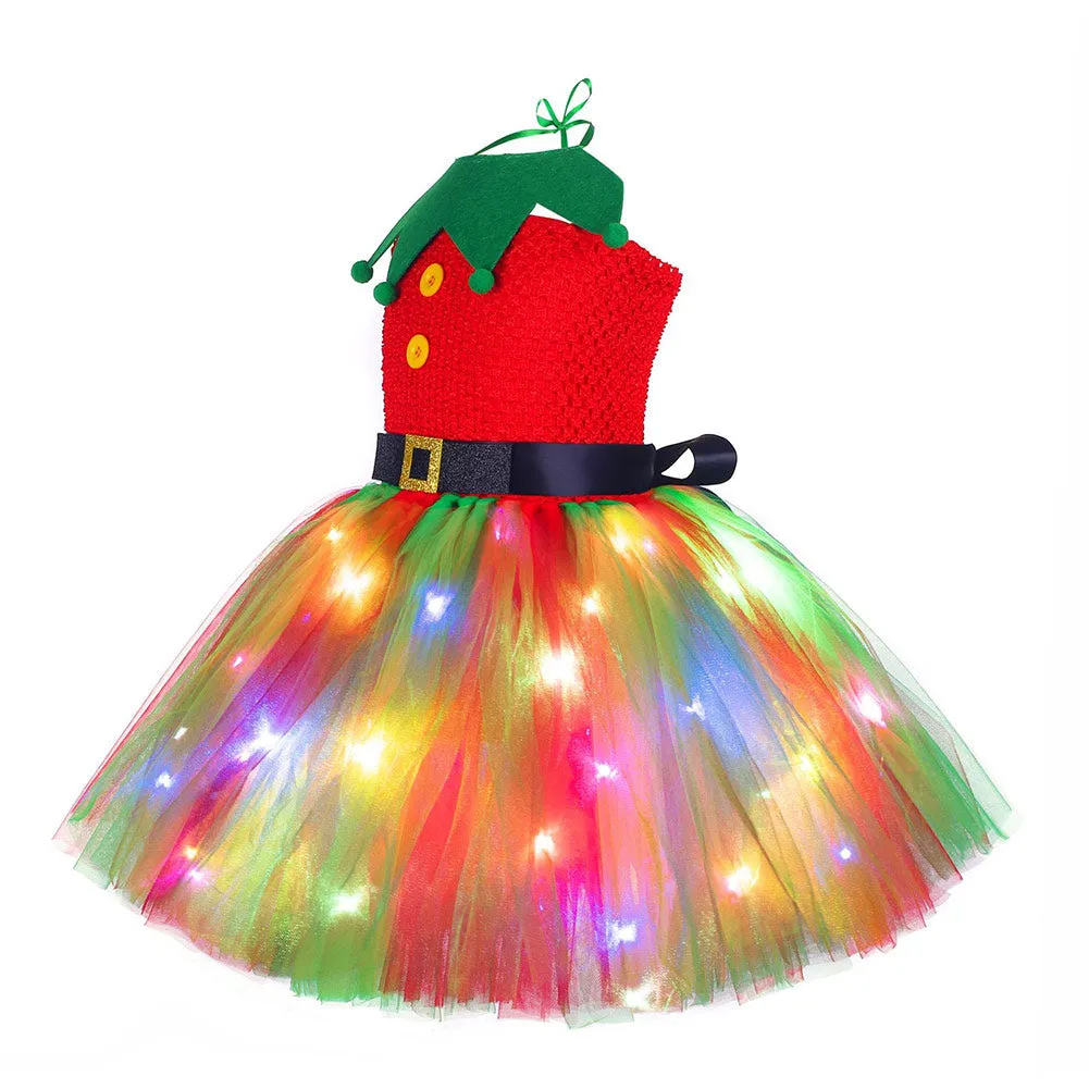 Christmas Cosplay Costume Led Dress Outfits Halloween Carnival Suit