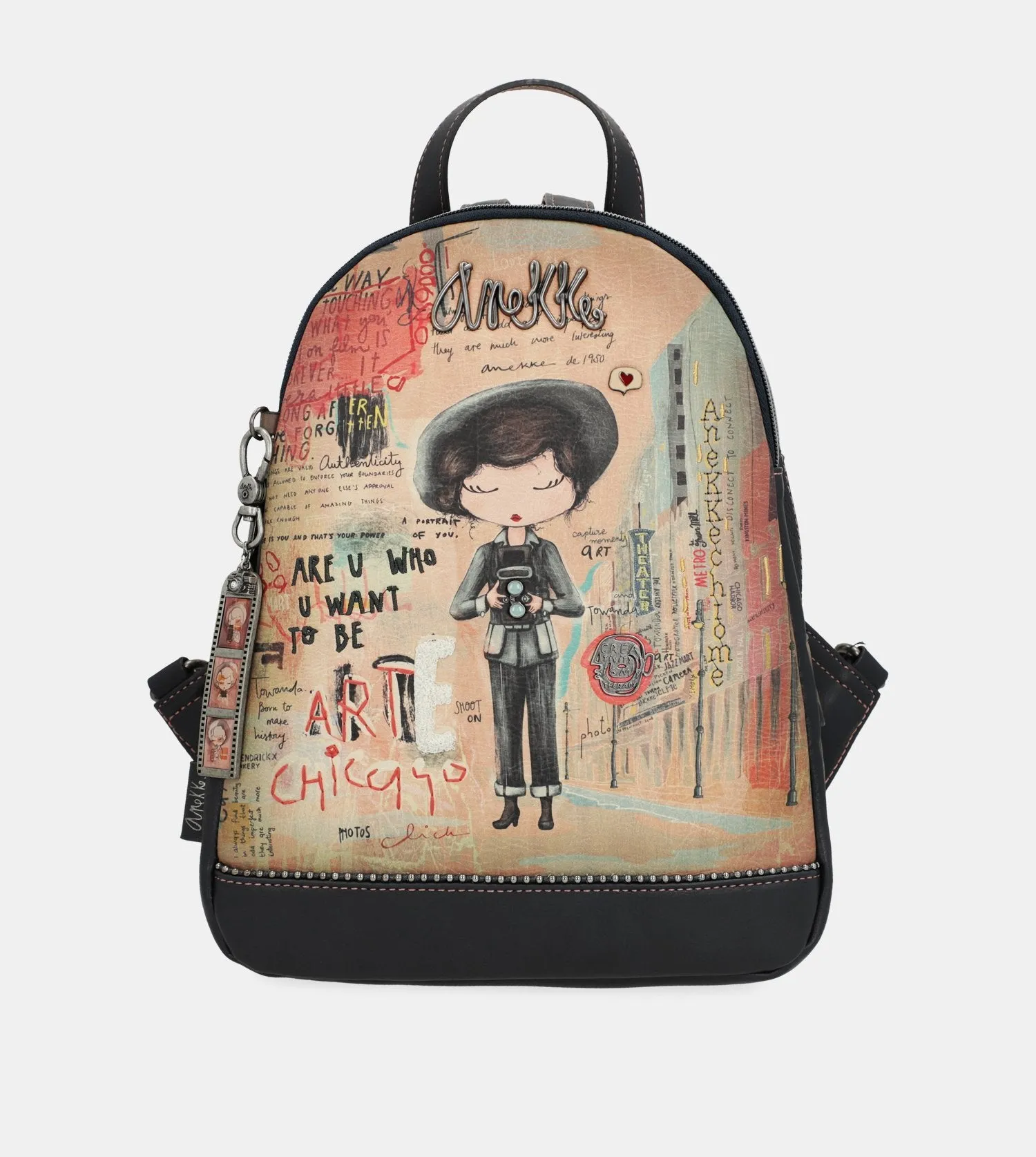 City Art triple compartment backpack