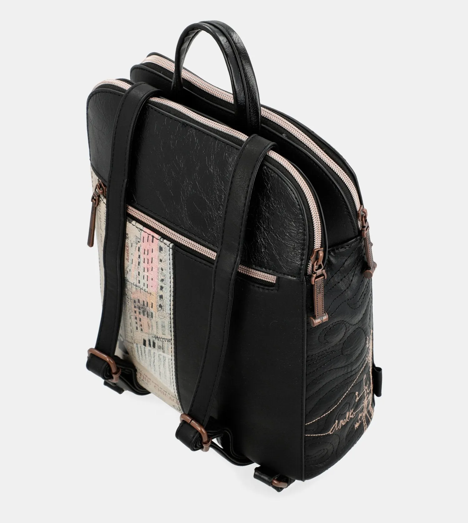 City Moments backpack with two compartments