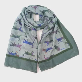 Clio the Cat Scarf Sage Green