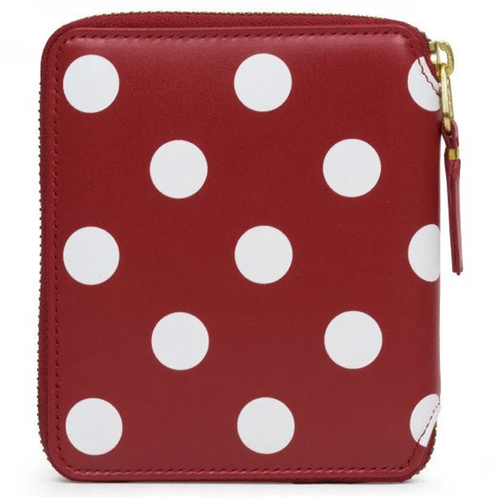 Comme des Garcons SA2100PD Polka Dots Wallet - Red