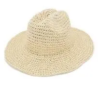 Crochet Straw Sun Hat