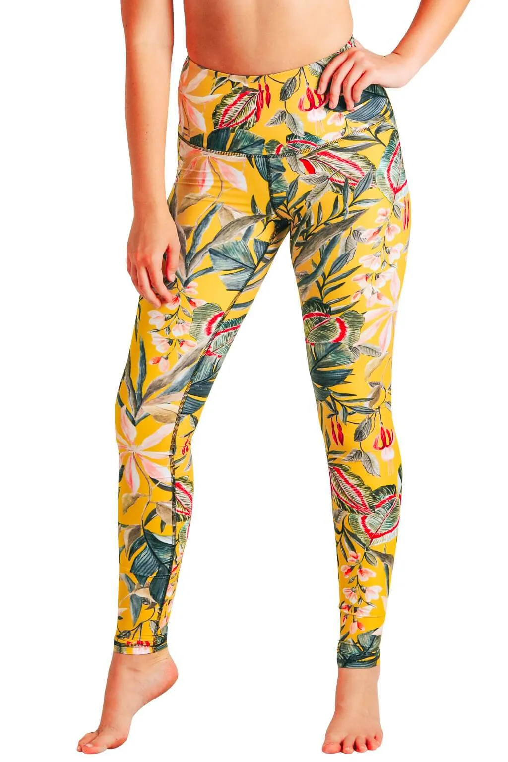 Curry Up Printed Yoga Leggings