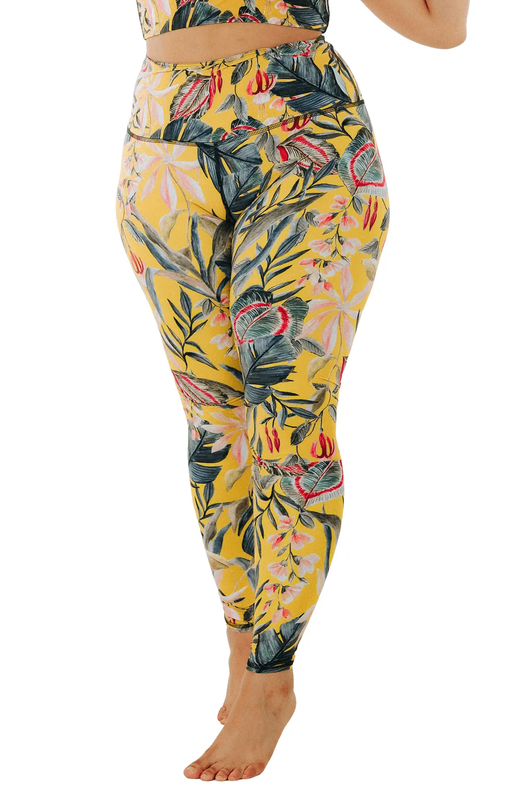 Curry Up Printed Yoga Leggings