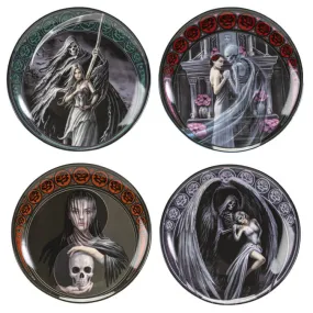 Dance with Death Dessert Plates Set