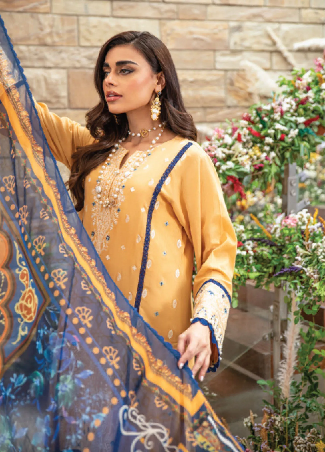 Dayaar-E-Khuwaab By Addee Luxury Chikankari Lawn 3 Piece Stitched Suit AD24DK LCL SM-19