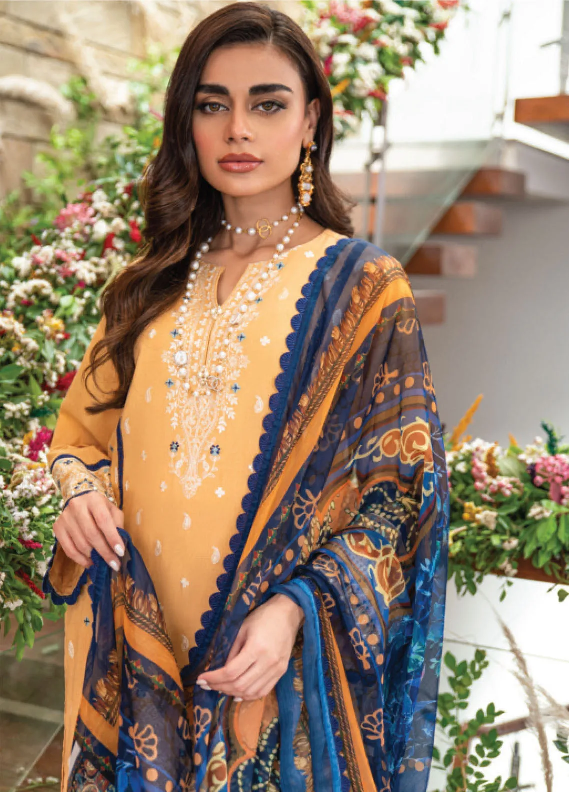 Dayaar-E-Khuwaab By Addee Luxury Chikankari Lawn 3 Piece Stitched Suit AD24DK LCL SM-19