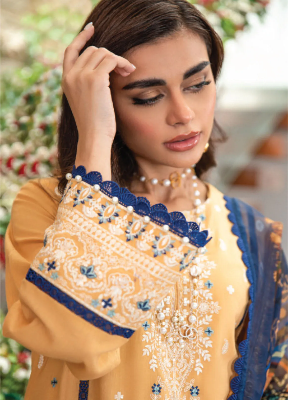 Dayaar-E-Khuwaab By Addee Luxury Chikankari Lawn 3 Piece Stitched Suit AD24DK LCL SM-19