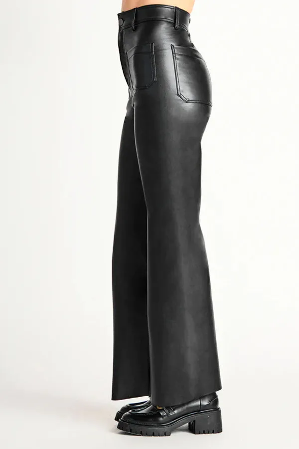 Dex Wide Leg Leather Pants