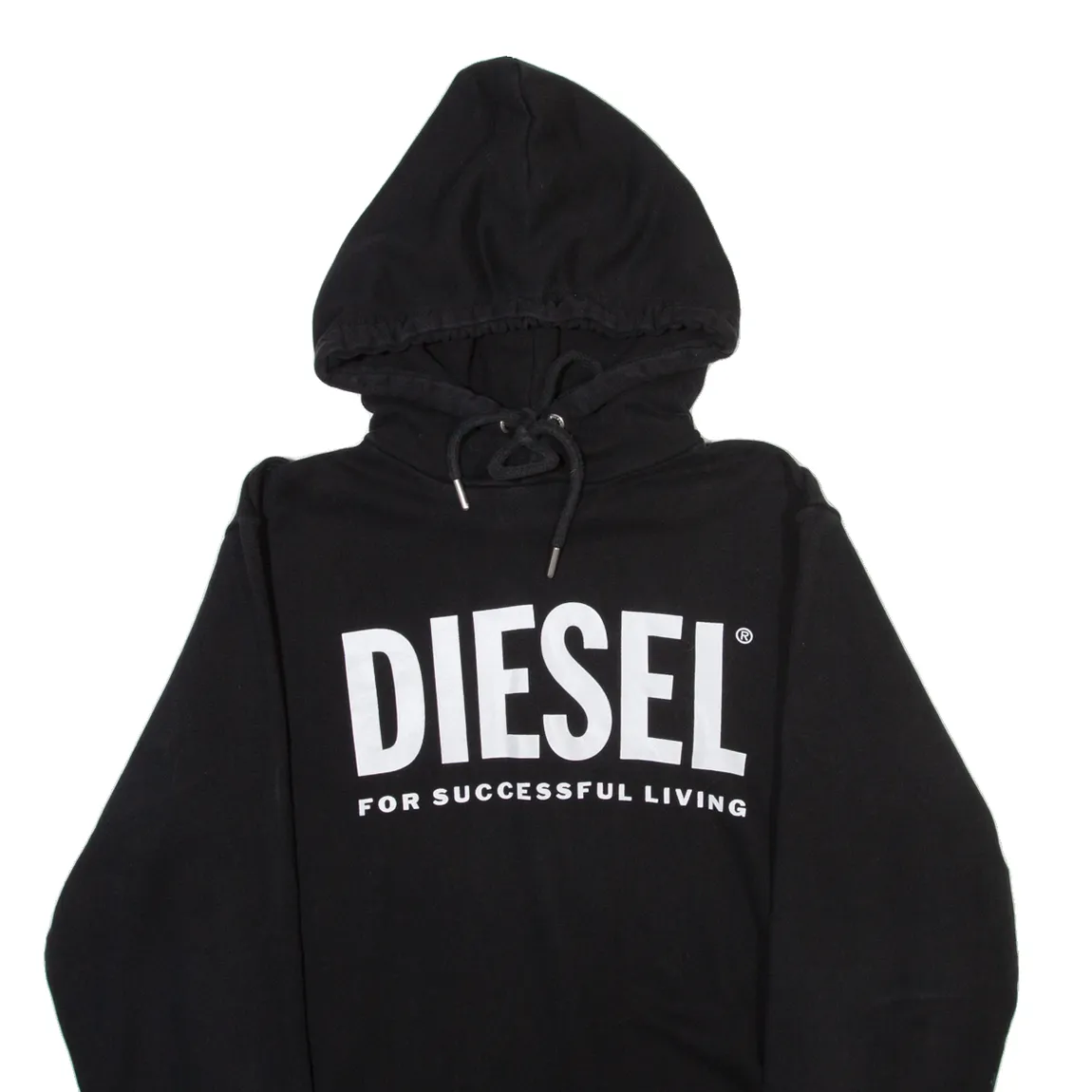 DIESEL Mens Black Hoodie M