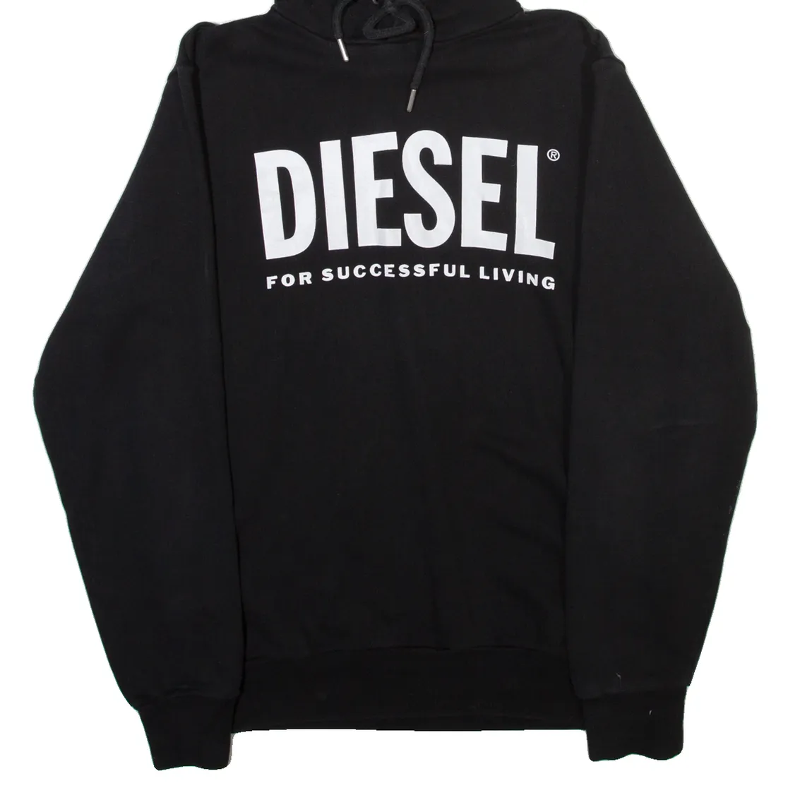 DIESEL Mens Black Hoodie M