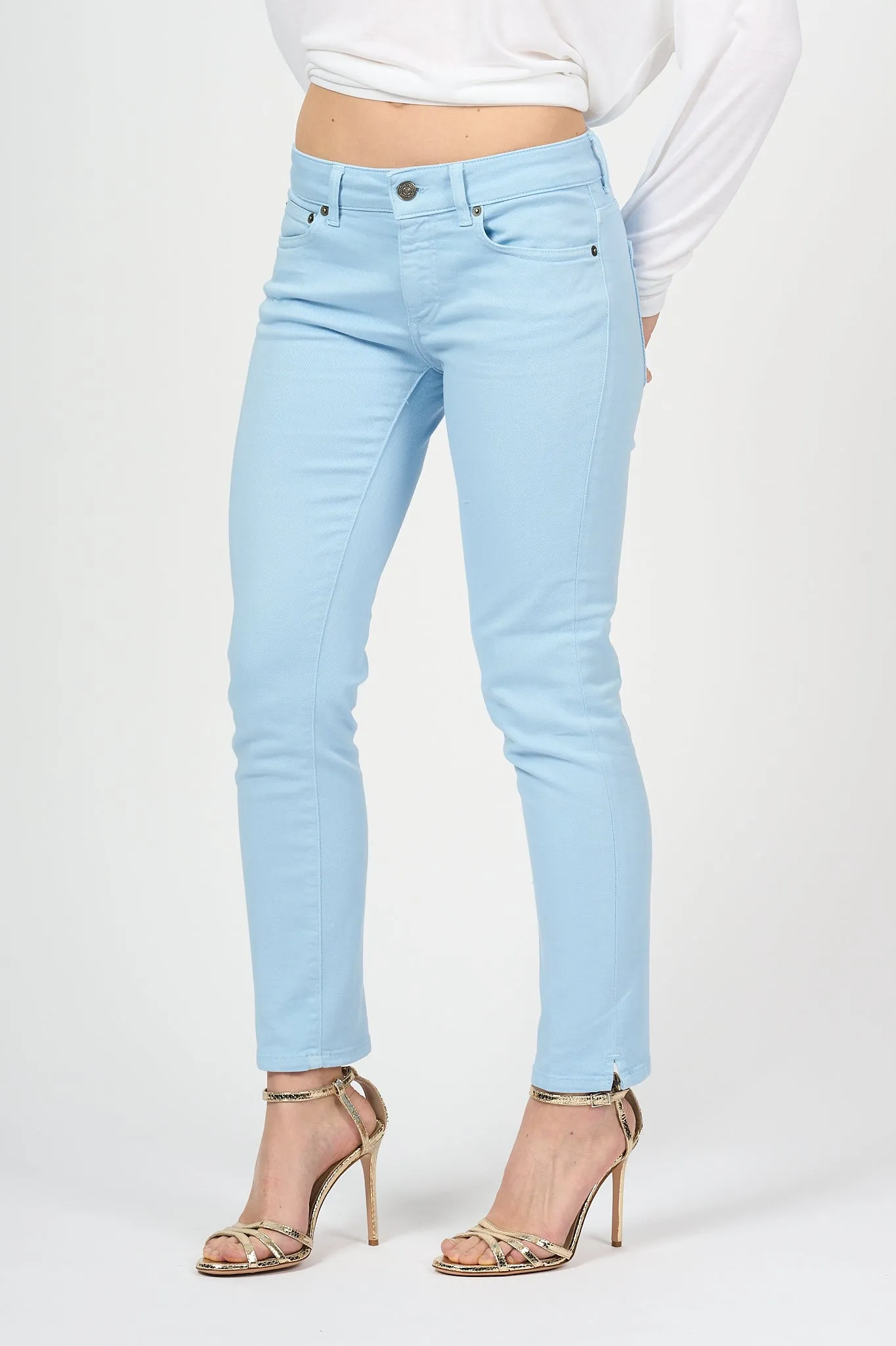 Dondup Jeans Rose Azzurro Donna