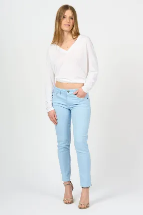 Dondup Jeans Rose Azzurro Donna